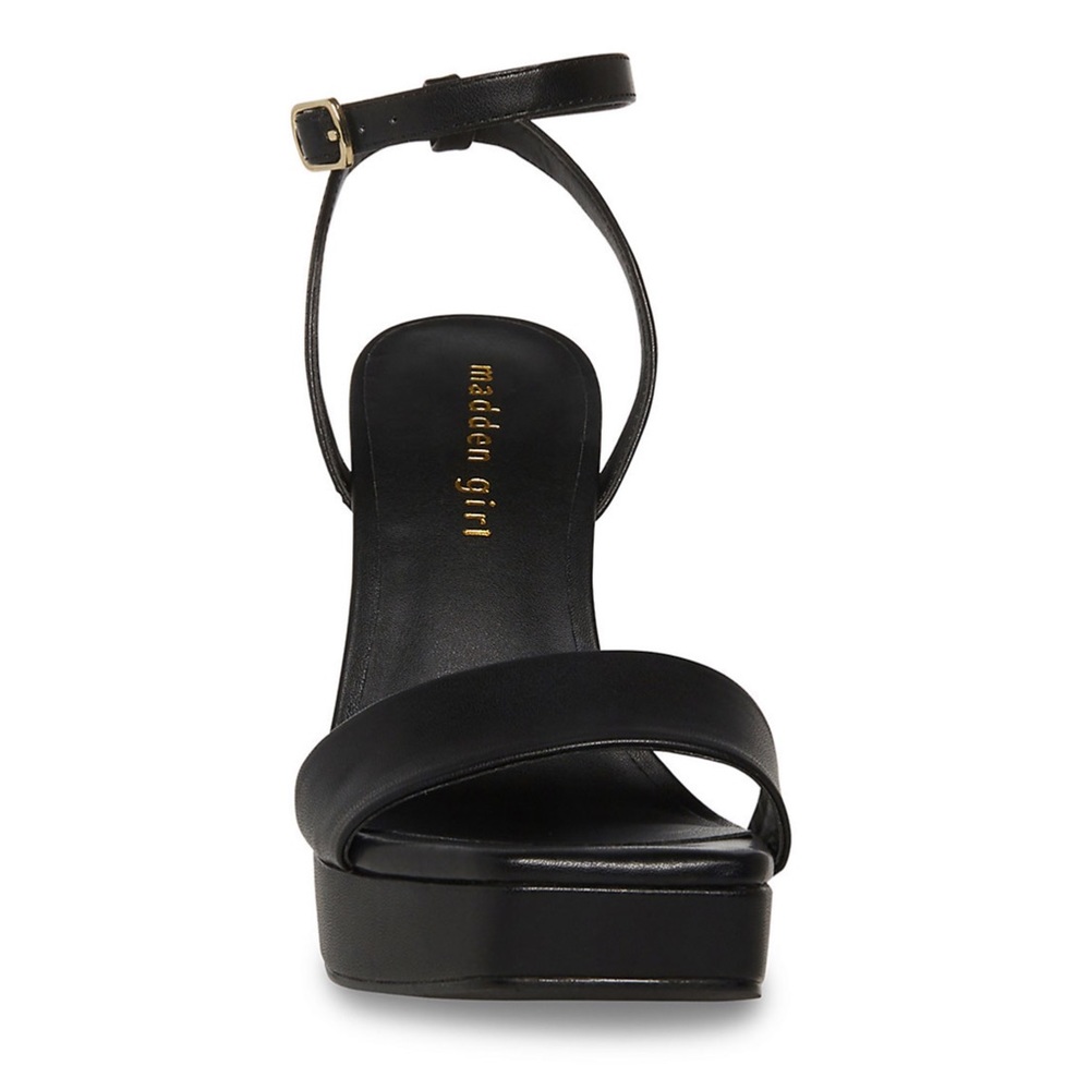 *SOLD* NIB madden girl Zoie Cafe High Heel Dress Sandals Black Size 7.5 - Picture 6 of 7
